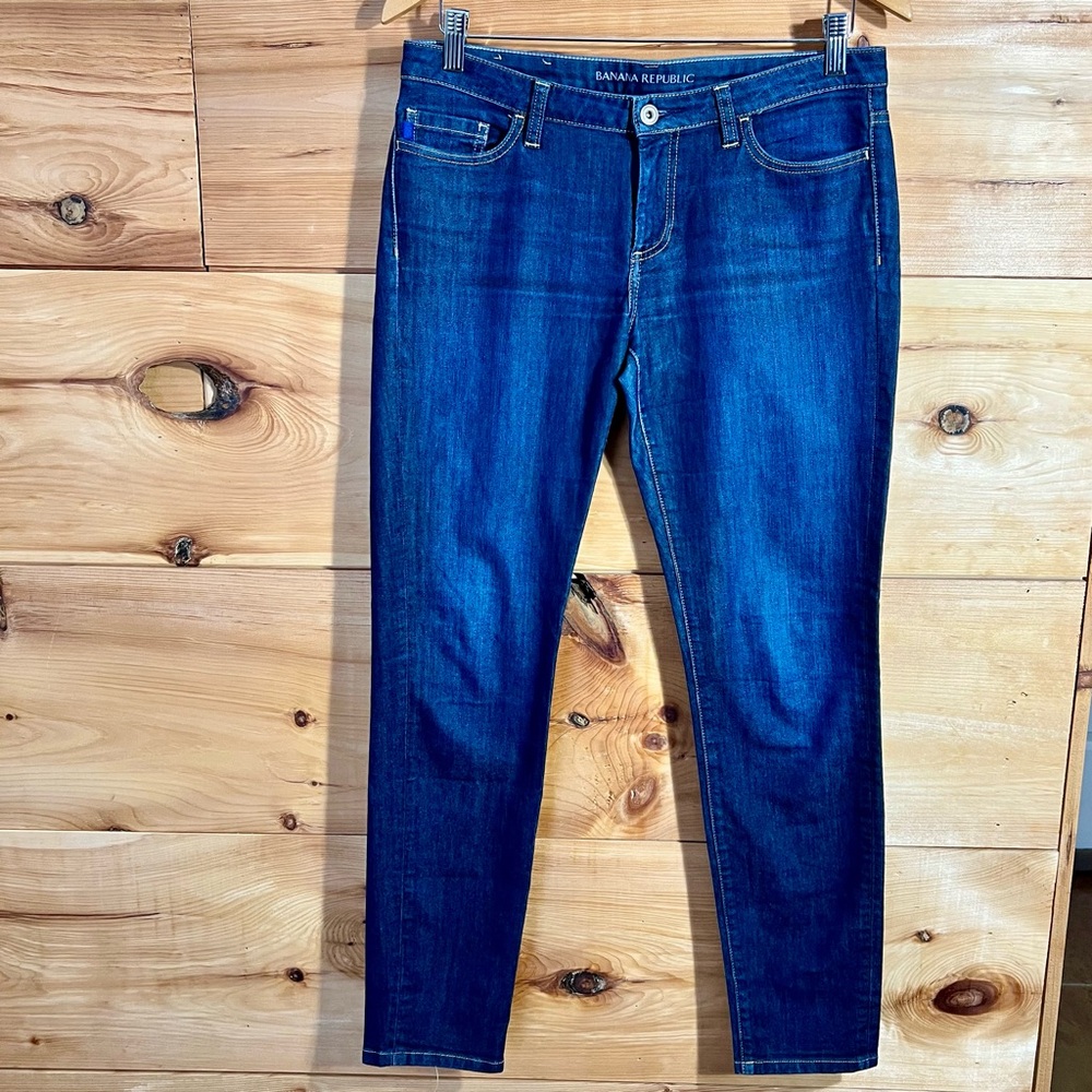 Banana Republic Indigo Denim Skinny 5-Pocket Jeans Classic Casual